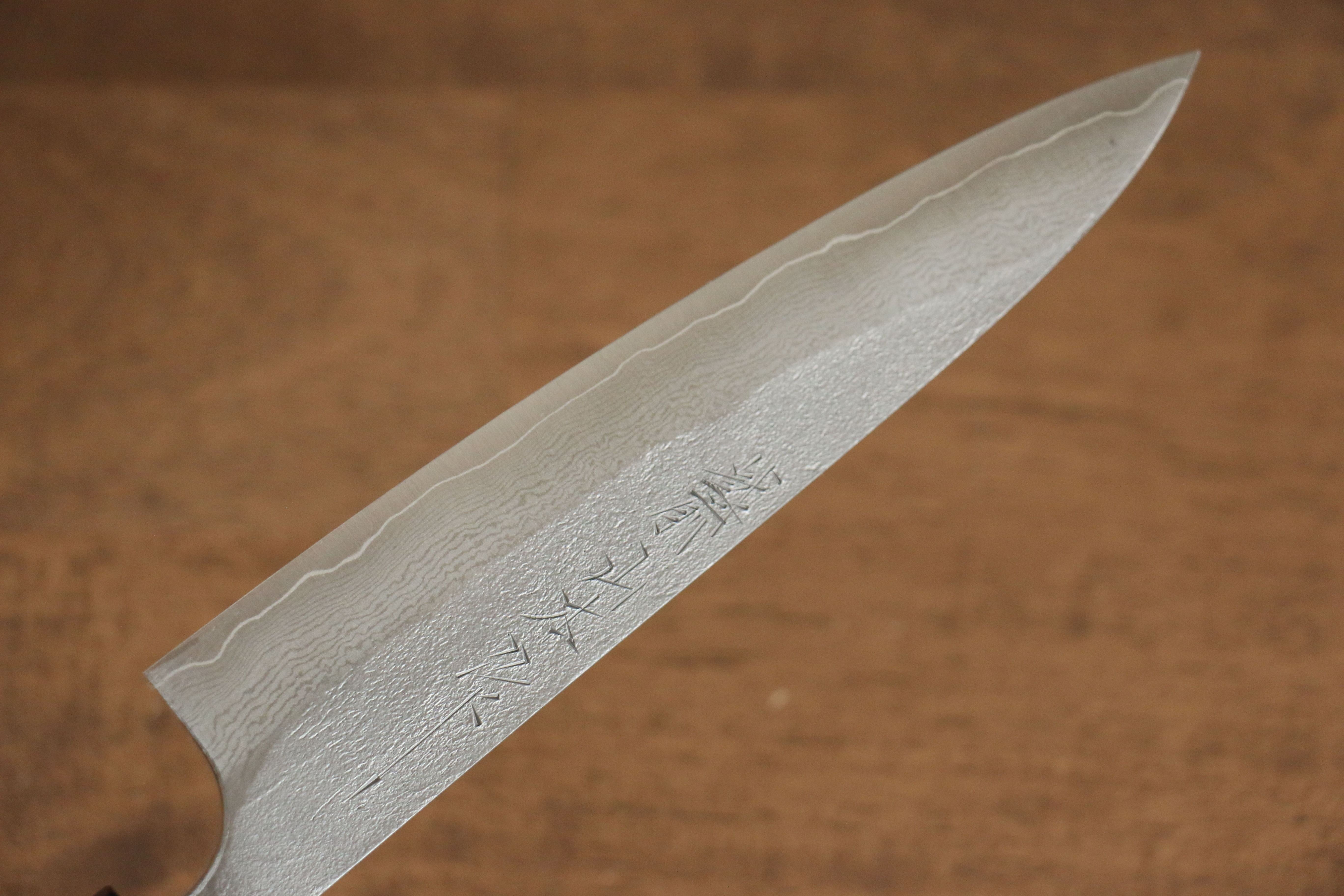 Nao Yamamoto VG10 Nashiji Damascus Petty-Utility 140mm Walnut Handle - Seisuke Knife