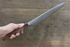 Yoshimi Kato Silver Steel No.3 Hammered Gyuto Japanese Chef Knife 240mm with Red Honduras Handle - Seisuke Knife - Slide 8