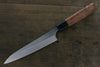 Yoshimi Kato Blue Super Clad Nashiji Petty-Utility Japanese Chef Knife 150mm with Black Honduras Handle - Seisuke Knife