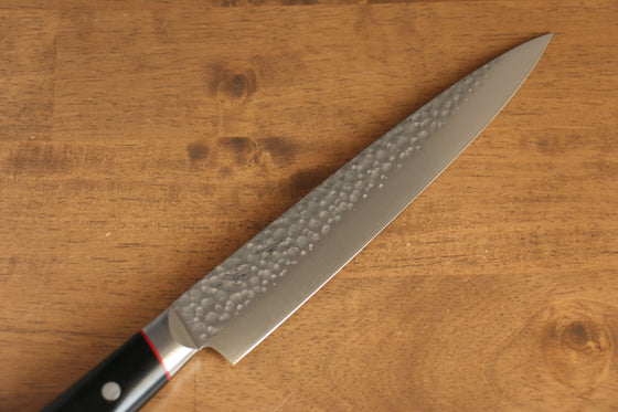 Seisuke PRO-J VG10 Hammered Slicer 210mm Black Micarta Handle - Seisuke Knife