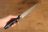 Seisuke PRO-J VG10 Hammered Slicer 210mm Black Micarta Handle - Seisuke Knife - Slide 7