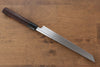 Jikko White Steel No.2 Sakimaru Yanagiba  210mm Shitan Handle - Seisuke Knife - Slide 2