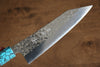 Yu Kurosaki Senko SG2 Hammered Small Bunka 150mm Wenge Handle - Seisuke Knife - Slide 4