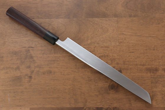 Jikko White Steel No.2 Sakimaru Yanagiba  240mm Shitan Handle - Seisuke Knife