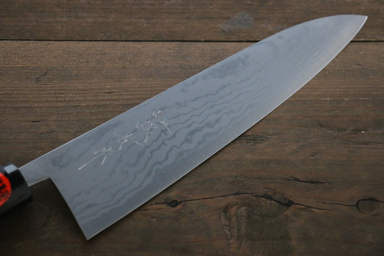 Shigeki Tanaka Blue Steel No.2 17 Layer Damascus Gyuto 210mm Magnolia & Water Buffalo Handle - Seisuke Knife