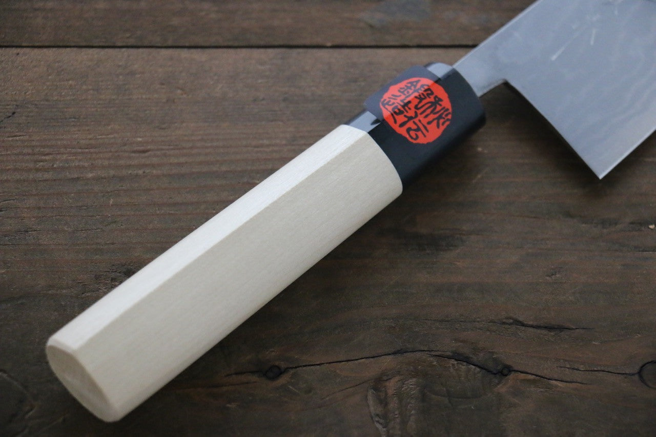 Shigeki Tanaka Blue Steel No.2 17 Layer Damascus Gyuto 210mm Magnolia & Water Buffalo Handle - Seisuke Knife
