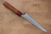 Yoshimi Kato Blue Super Nashiji Petty-Utility 150mm with Red Honduras Handle - Seisuke Knife