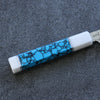 Yu Kurosaki Senko SG2 Hammered Petty-Utility 150mm Turquoise(With Double White Ring) Handle - Seisuke Knife - Slide 4