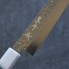 Yu Kurosaki Senko SG2 Hammered Petty-Utility 150mm Turquoise(With Double White Ring) Handle - Seisuke Knife - Slide 5