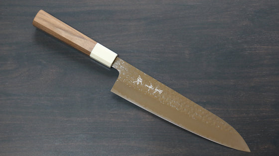 Yu Kurosaki Senko SG2 Hammered Gyuto 210mm with Walnut Handle - Seisuke Knife