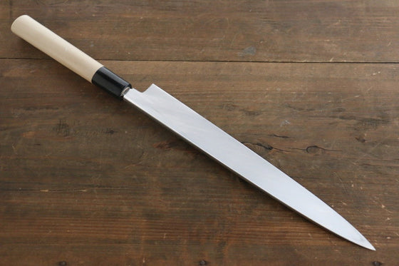 Sakai Takayuki Uzushio White Steel No.2 Yanagiba Magnolia Handle - Seisuke Knife