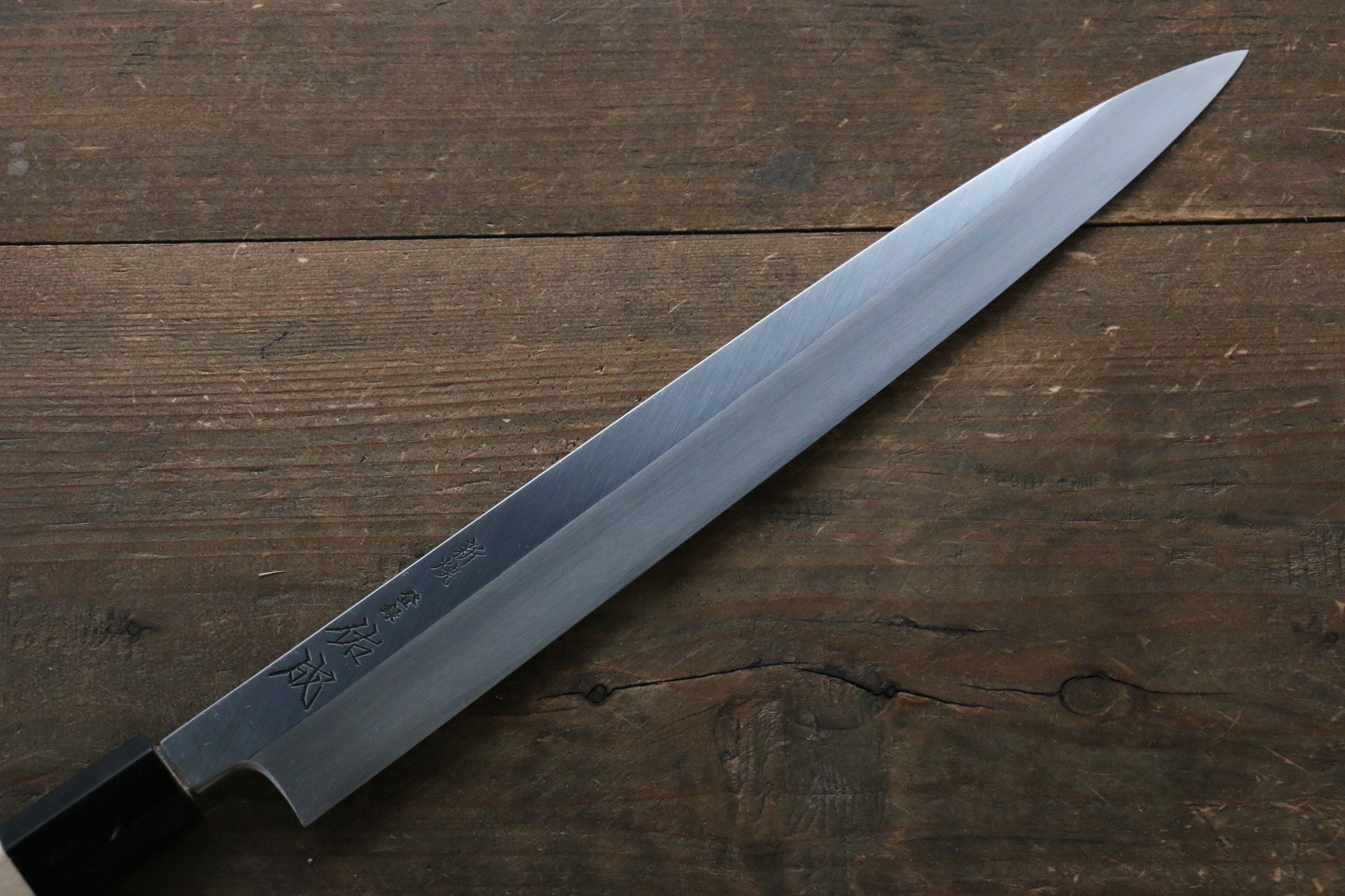 Sukenari VG10 2 Layer Mirrored Finish Yanagiba with Magnolia Handle - Seisuke Knife