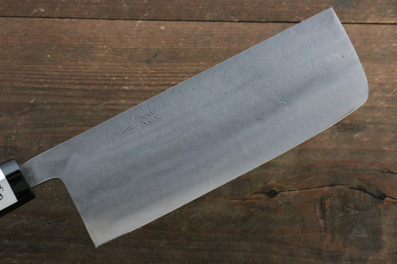 Fujiwara Teruyasu White Steel No.1 Nashiji Nakiri 165mm with Magnolia Handle - Seisuke Knife