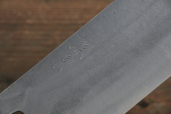 Fujiwara Teruyasu White Steel No.1 Nashiji Nakiri 165mm with Magnolia Handle - Seisuke Knife