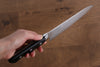 Seisuke AUS10 45 Layer Mirrored Finish Damascus Gyuto 180mm Black Pakka wood Handle - Seisuke Knife - Slide 7