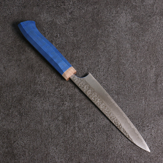 Yoshimi Kato Minamo SG2 Hammered Petty-Utility 150mm Blue western style Handle - Seisuke Knife