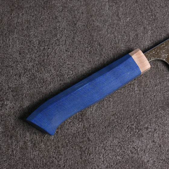 Yoshimi Kato Minamo SG2 Hammered Petty-Utility 150mm Blue western style Handle - Seisuke Knife