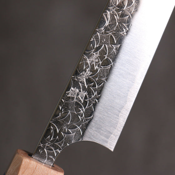 Yoshimi Kato Minamo SG2 Hammered Petty-Utility 150mm Blue western style Handle - Seisuke Knife