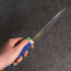 Yoshimi Kato Minamo SG2 Hammered Petty-Utility 150mm Blue western style Handle - Seisuke Knife - Slide 8