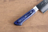 Seisuke VG10 33 Layer Hammered Damascus Gyuto 210mm Blue Pakka wood Handle - Seisuke Knife - Slide 6