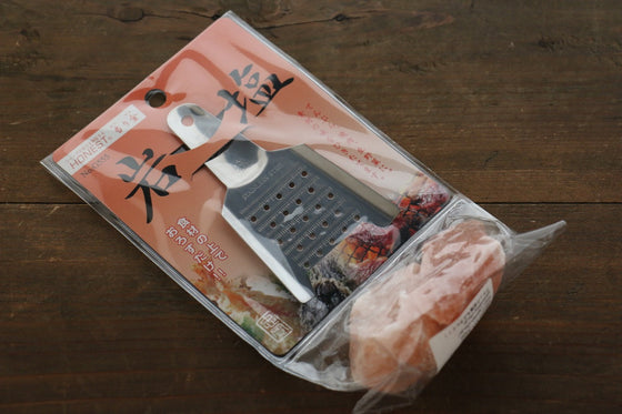 Japanese Grater With Rock Salt - Seisuke Knife