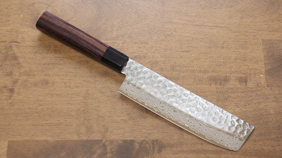 Seisuke AUS10 45 Layer Damascus Usuba  160mm Shitan Handle - Seisuke Knife