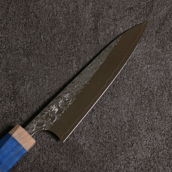 Yoshimi Kato Minamo SG2 Hammered Petty-Utility 120mm Blue western style Handle - Seisuke Knife