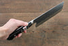 Fujiwara Teruyasu Denka Blue Super Black Finished Nakiri 165mm with Black Pakkawood Handle - Seisuke Knife - Slide 7