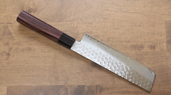 Seisuke AUS10 45 Layer Damascus Usuba  160mm Shitan Handle - Seisuke Knife