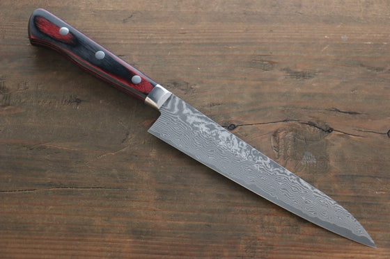 Yoshimi Kato VG10 Nickel Damascus Petty-Utility Japanese Chef Knife 150mm - Seisuke Knife