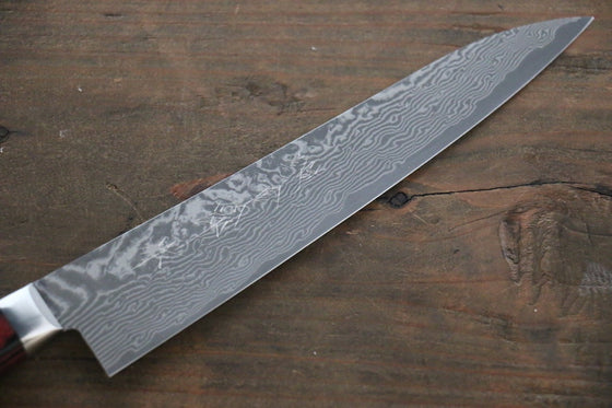 Yoshimi Kato VG10 Nickel Damascus Petty-Utility Japanese Chef Knife 150mm - Seisuke Knife