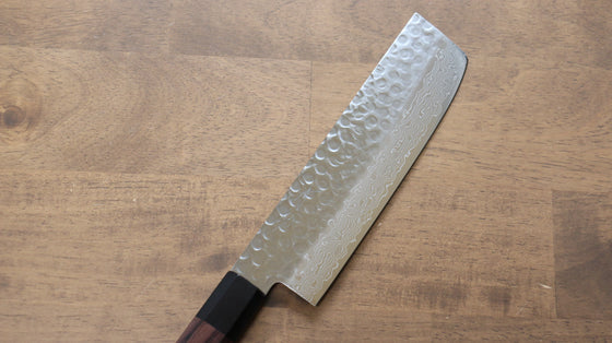 Seisuke AUS10 45 Layer Damascus Usuba  160mm Shitan Handle - Seisuke Knife