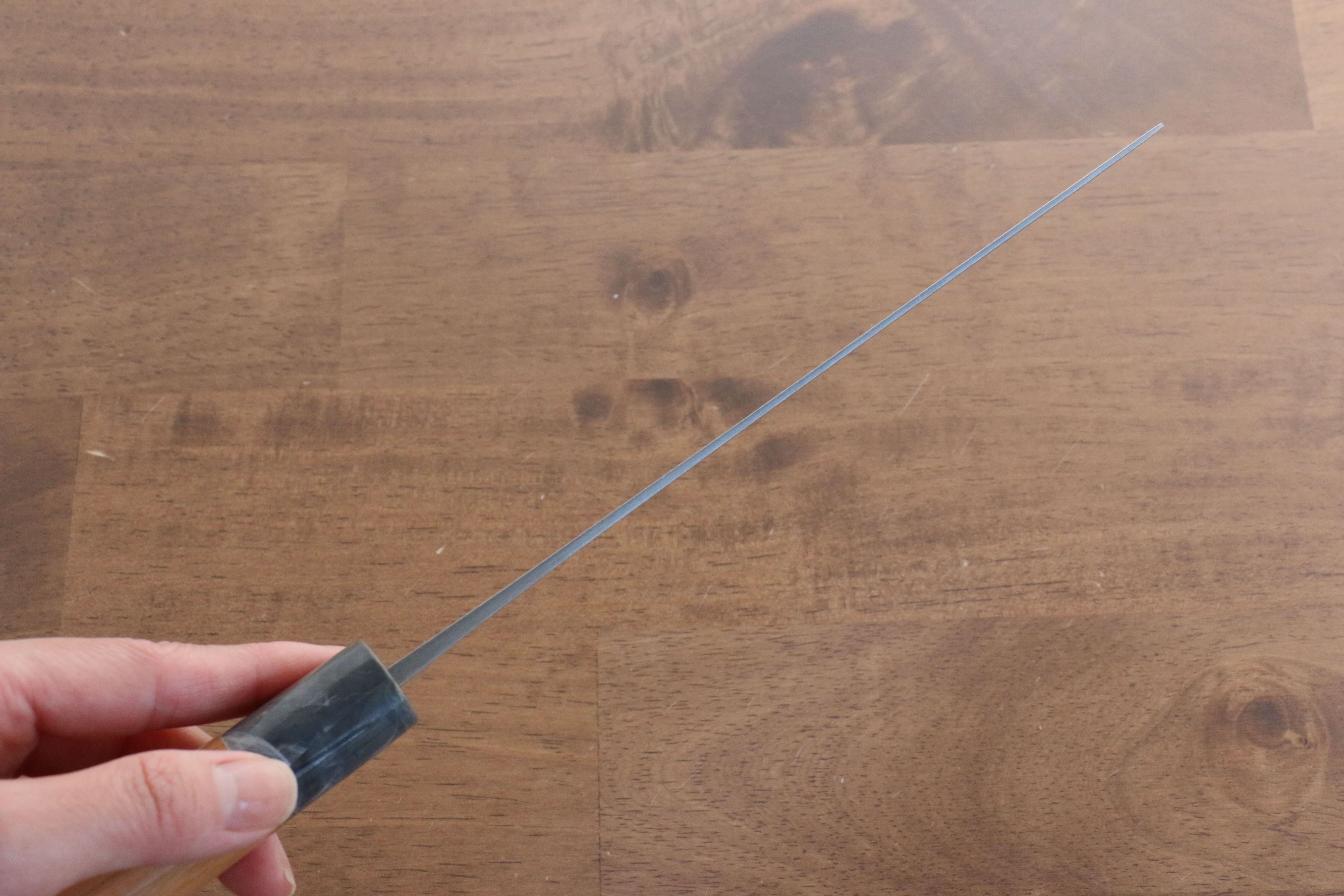 Nao Yamamoto White Steel No.2 Kasumitogi Nakiri 165mm with American Cherry Handle - Seisuke Knife