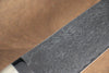 Takeshi Saji SG2 Diamond Finish Damascus Santoku 180mm Cow Bone Handle - Seisuke Knife - Slide 5