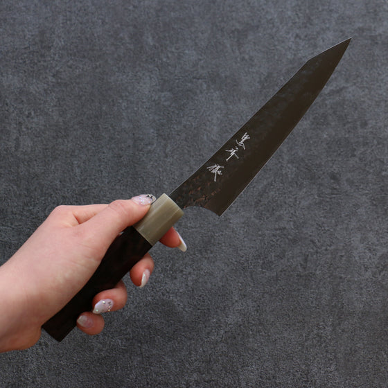 Yu Kurosaki Senko SG2 Hammered Petty-Utility 150mm Ebony Wood Handle - Seisuke Knife