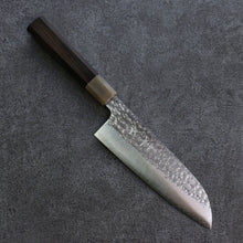  Yu Kurosaki Senko SG2 Hammered Santoku 165mm Ebony Wood Handle - Seisuke Knife
