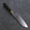 Yu Kurosaki Senko SG2 Hammered Santoku 165mm Ebony Wood Handle - Seisuke Knife - Slide 2