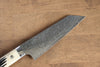 Takeshi Saji SG2 Diamond Finish Damascus Bunka 170mm Cow Bone Handle - Seisuke Knife - Slide 3