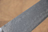 Takeshi Saji SG2 Diamond Finish Damascus Bunka 170mm Cow Bone Handle - Seisuke Knife - Slide 5