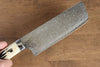 Takeshi Saji SG2 Diamond Finish Damascus Nakiri 170mm Cow Bone Handle - Seisuke Knife - Slide 4