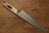 Takeshi Saji SG2 Diamond Finish Damascus Gyuto 180mm Cow Bone Handle - Seisuke Knife - Slide 2