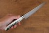 Takeshi Saji SG2 Diamond Finish Damascus Gyuto 180mm Cow Bone Handle - Seisuke Knife - Slide 7