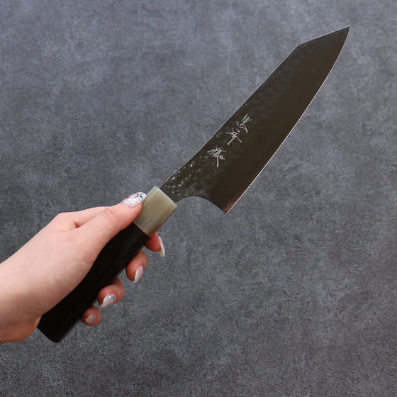 Yu Kurosaki Senko SG2 Hammered Bunka 165mm Ebony Wood Handle - Seisuke Knife