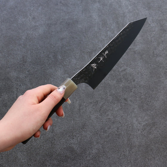 Yu Kurosaki Senko SG2 Hammered Bunka 165mm Ebony Wood Handle - Seisuke Knife