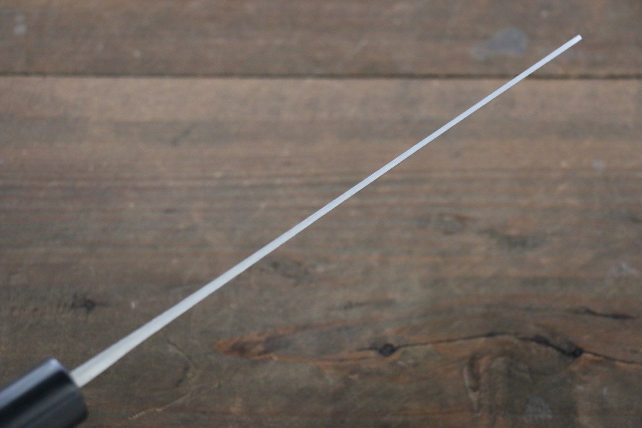 Shungo Ogata White Steel No.2 Damascus Migaki Finished Nakiri 165mm Shitan Handle - Seisuke Knife
