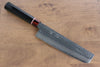 Seisuke VG10 Damascus Nakiri 180mm Black Pakka wood Handle - Seisuke Knife - Slide 1