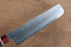 Seisuke VG10 Damascus Nakiri 180mm Black Pakka wood Handle - Seisuke Knife - Slide 5