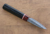 Seisuke VG10 Damascus Paring 80mm Black Pakka wood Handle - Seisuke Knife - Slide 2