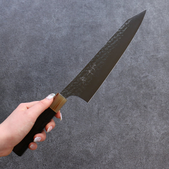 Yu Kurosaki Senko SG2 Hammered Gyuto 210mm Ebony Wood Handle - Seisuke Knife