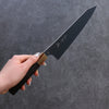 Yu Kurosaki Senko SG2 Hammered Gyuto 210mm Ebony Wood Handle - Seisuke Knife - Slide 7